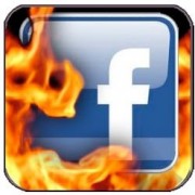 Facebook Icon On Fire