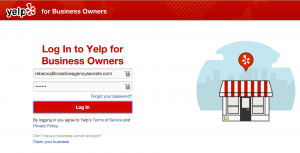 Yelp claim your business