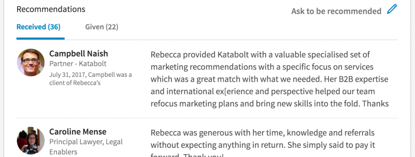 testimonials, creative agency secrets, rebecca caroe