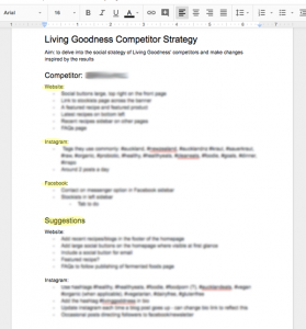 How to do a competitor strategy screenshot 1
