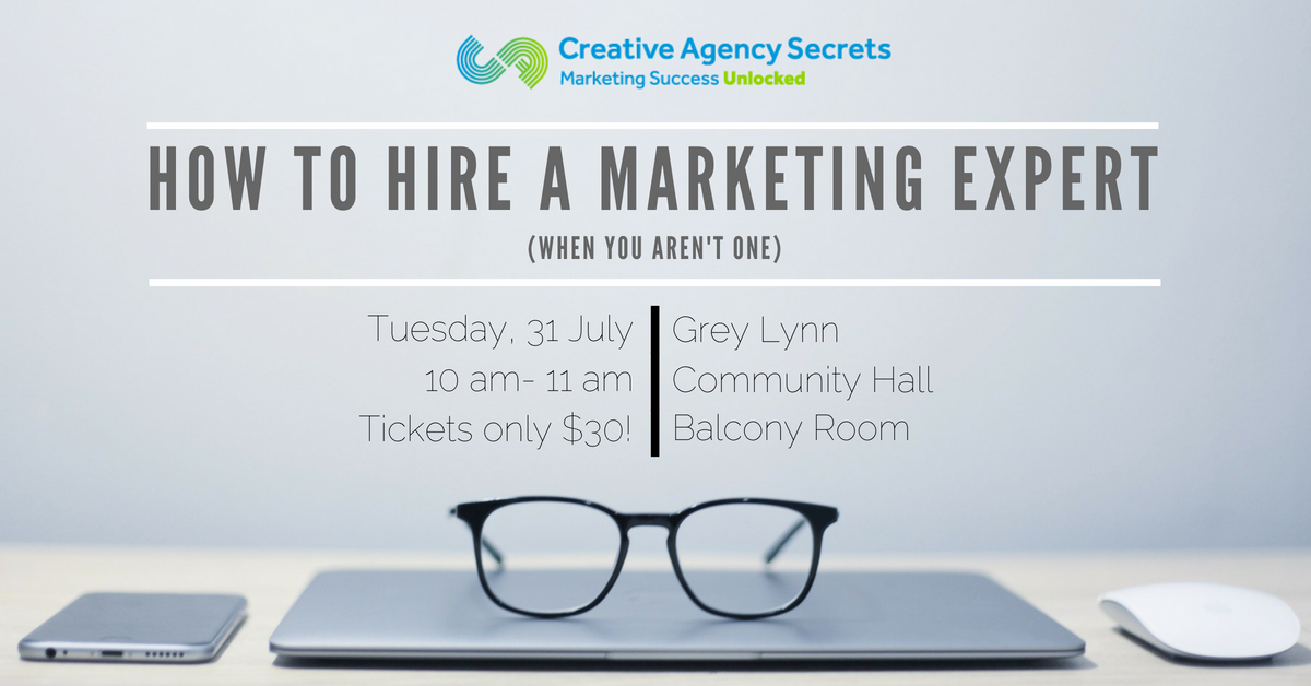 how to hire a marketing expert flyer