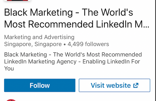 LinkedIn not link,