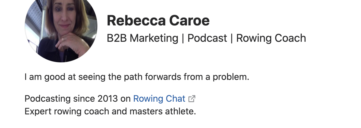 Rebecca Caroe Quora profile
