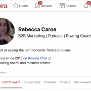 Rebecca Caroe Quora profile